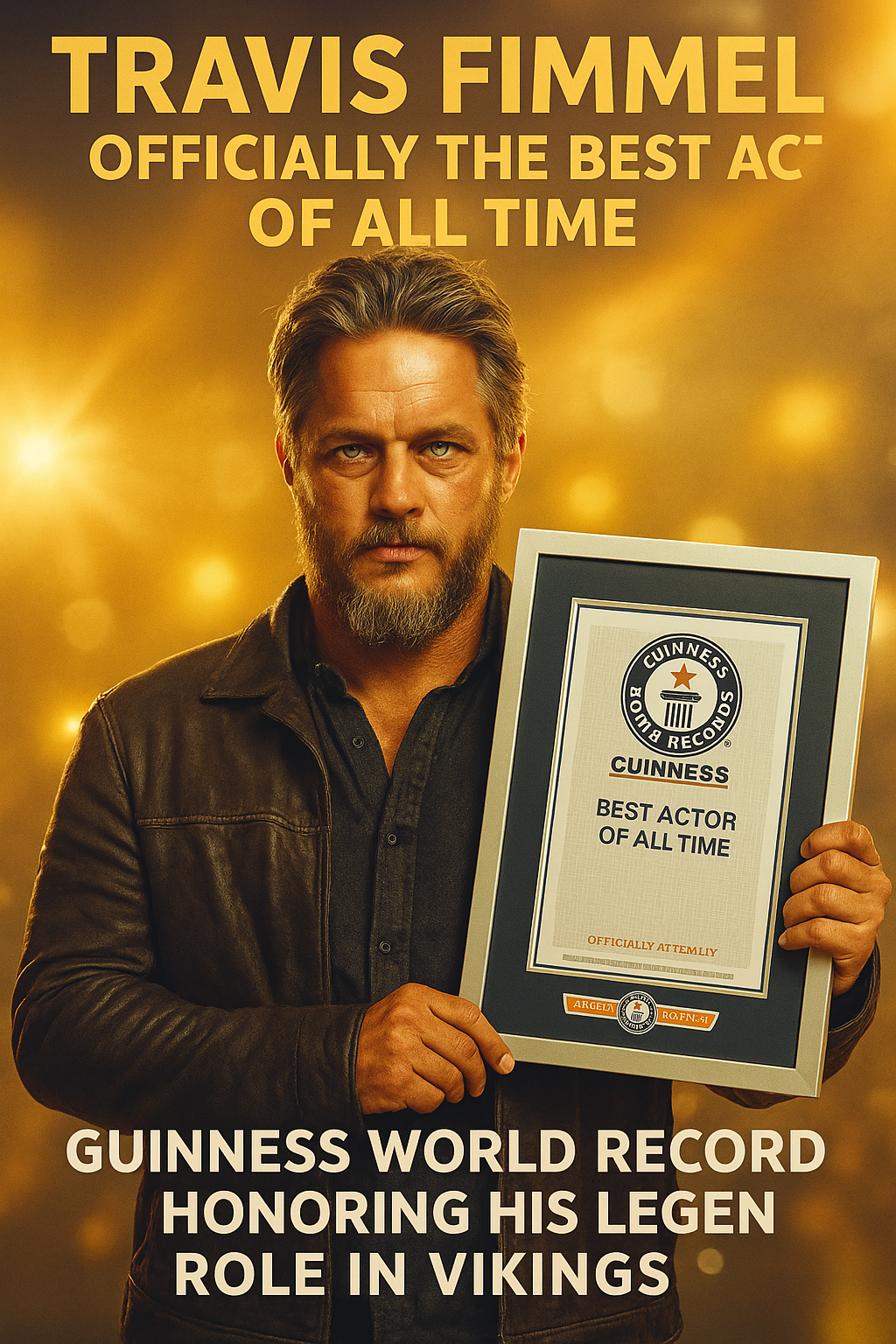 Travis Fimmel (Ragnar) Has Secured Guinness World Record — He Was Awarded for His Iconic Role in Vikings and the Highly Anticipated Raven’s Oath.