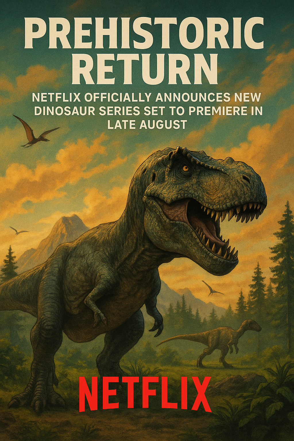 Prehistoric Return, Netflix Officially Announces New Dinosaur Series Set to Premiere in Late August.