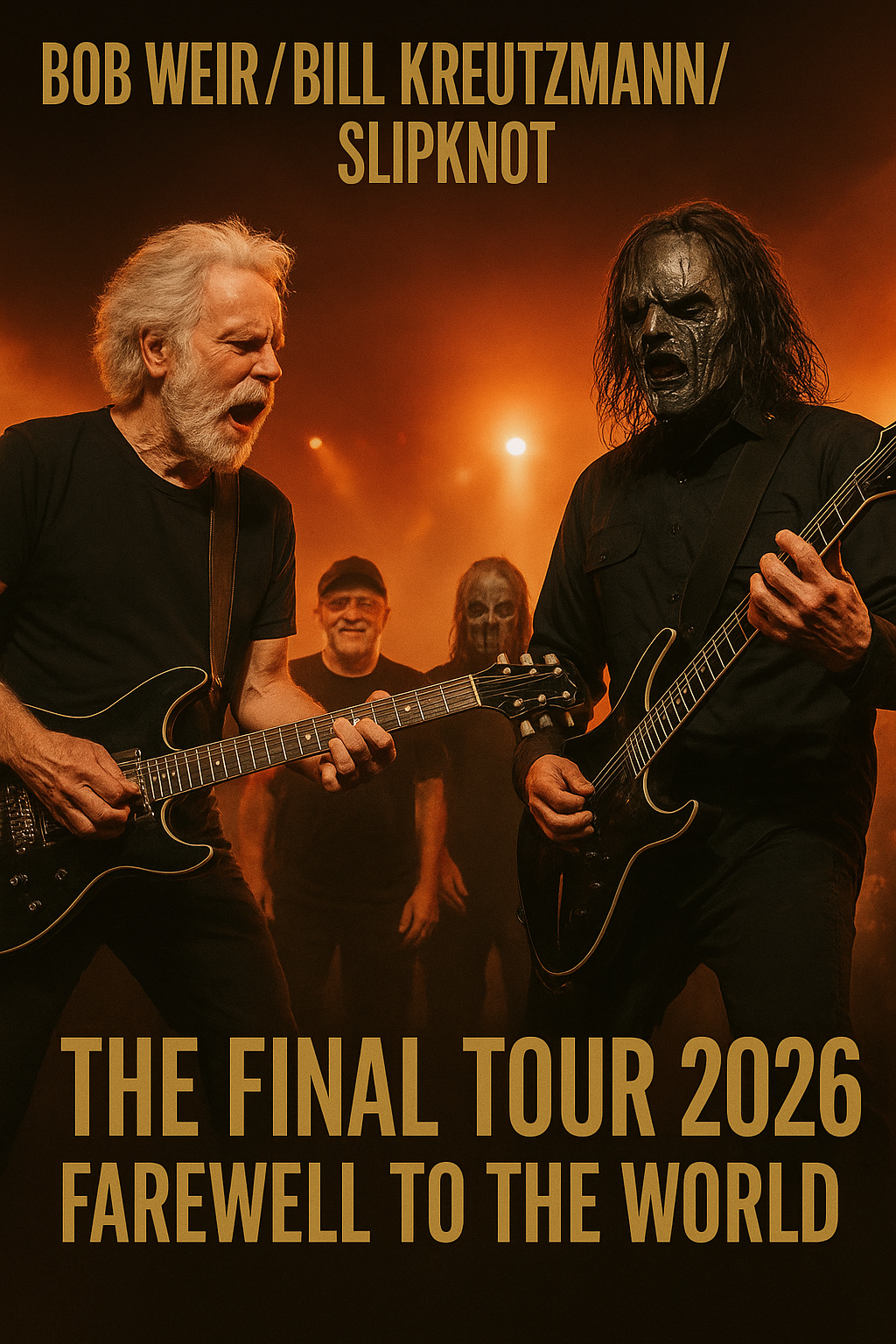 BILL KREUTZMANN and BOB WEIR Unite with SLIPKNOT for an Epic 2026 World Tour — The Final Bow of the Grateful Dead Icons.