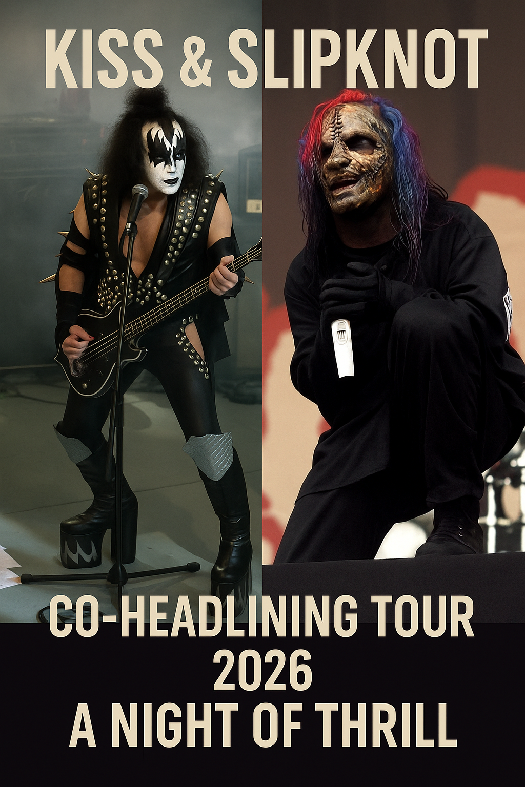 It’s Official: KISS & SLIPKNOT Announce 2026 Co-Headlining World Tour.