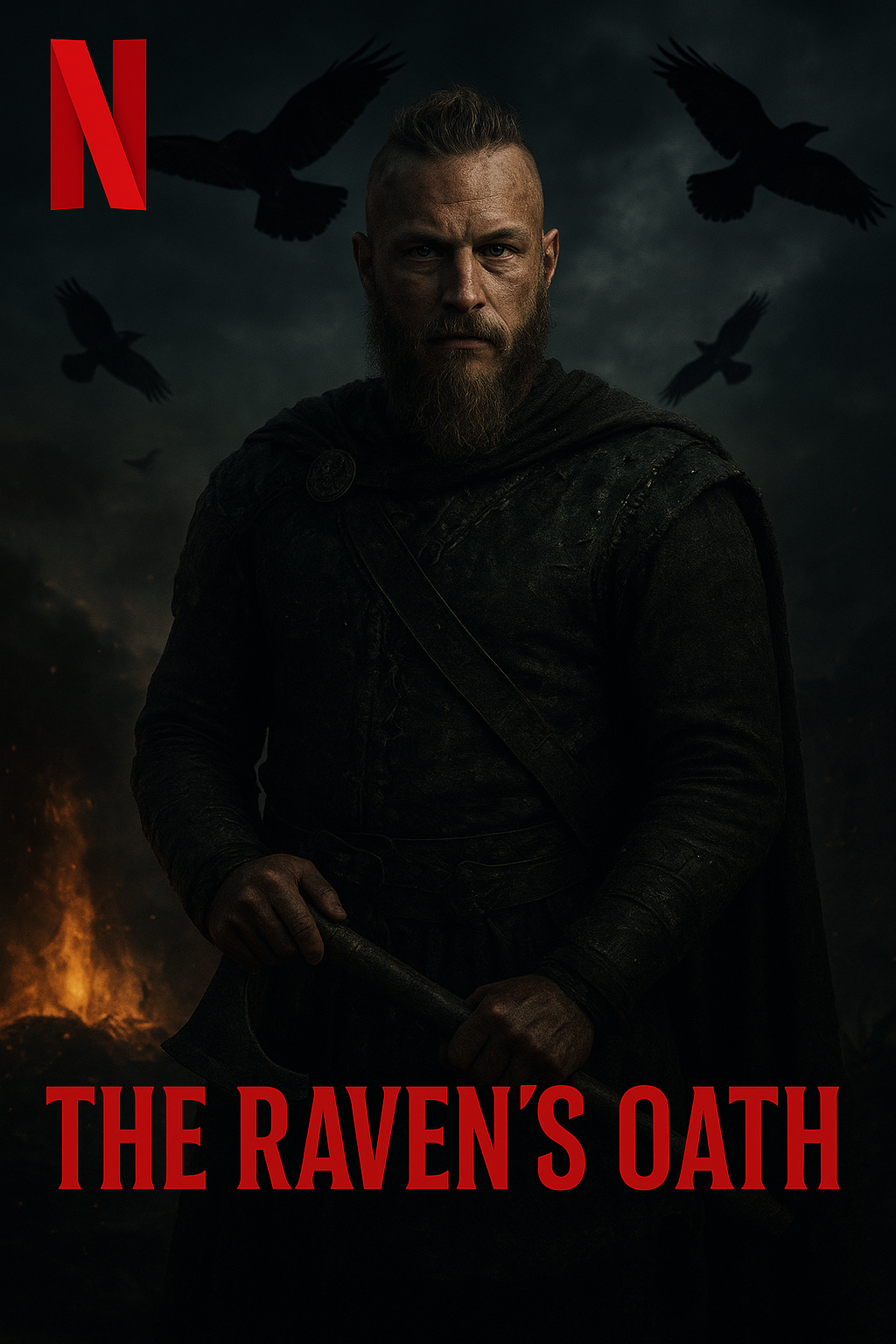 Finally The Wait Is Over: Ragnar’s Return Shocks Fans, Travis Fimmel, Gustaf Skarsgård, and George Blagden Face Odin’s Wrath in Netflix’s ‘The Raven’s Oath’ This Fall.