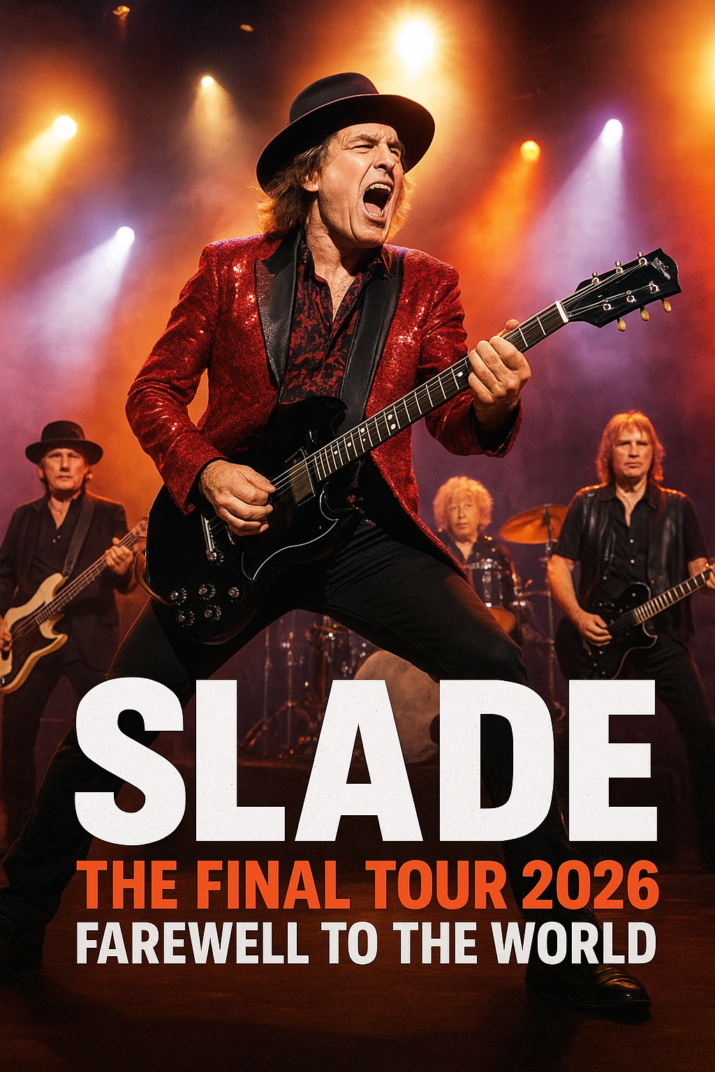 SLADE Bids the World Farewell: Legendary Rock Band Confirms 2026 Tour as Their Final Bow —