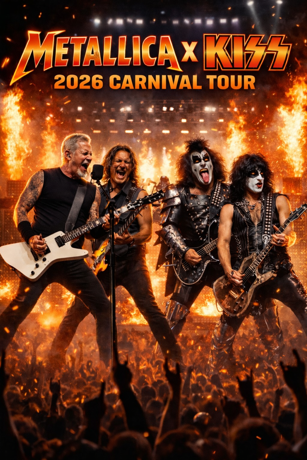 Metallica and KISS Officially Announce Their Electrifying Carnival Tour Schedule for 2026