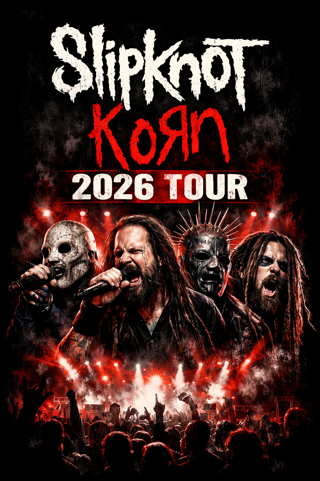 Officially Revealed: Slipknot and Korn Unveil 2026 Tour Stage Ambiance