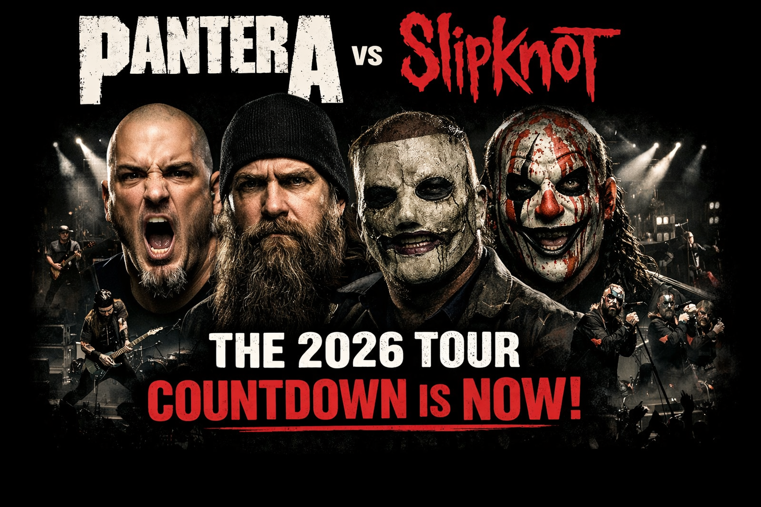 Pantera and Slipknot 2026 Tour Countdown Is Now: Metal Titans Prepare to Shake the World Once Again