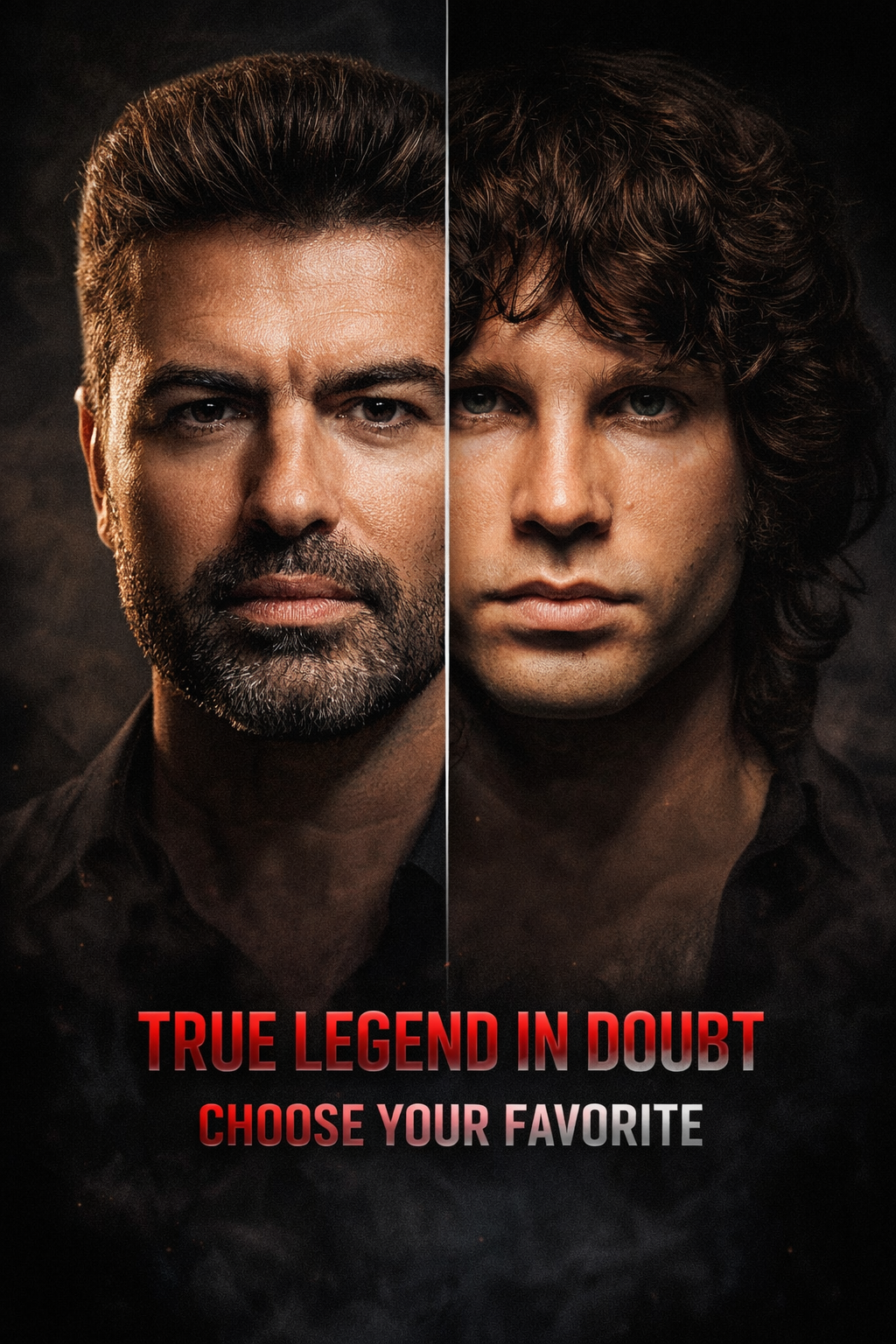 GEORGE MICHAEL OR JIM MORRISON: Who Deserves the Greater Legacy?Choose Your Legend Now.