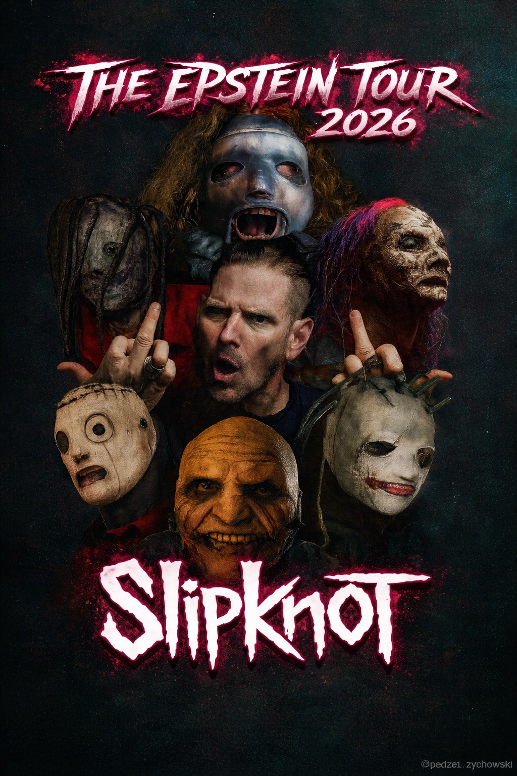 Slipknot Unleashes ‘The Epstein Tour 2026’: A Dark, Masked Tribute Reimagined.