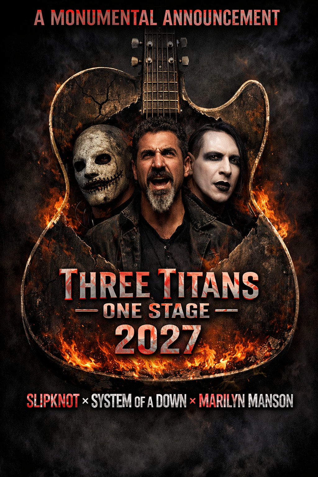 Three Titans, One Stage: Slipknot, System of a Down & Marilyn Manson Announce Explosive 2027 Tour.