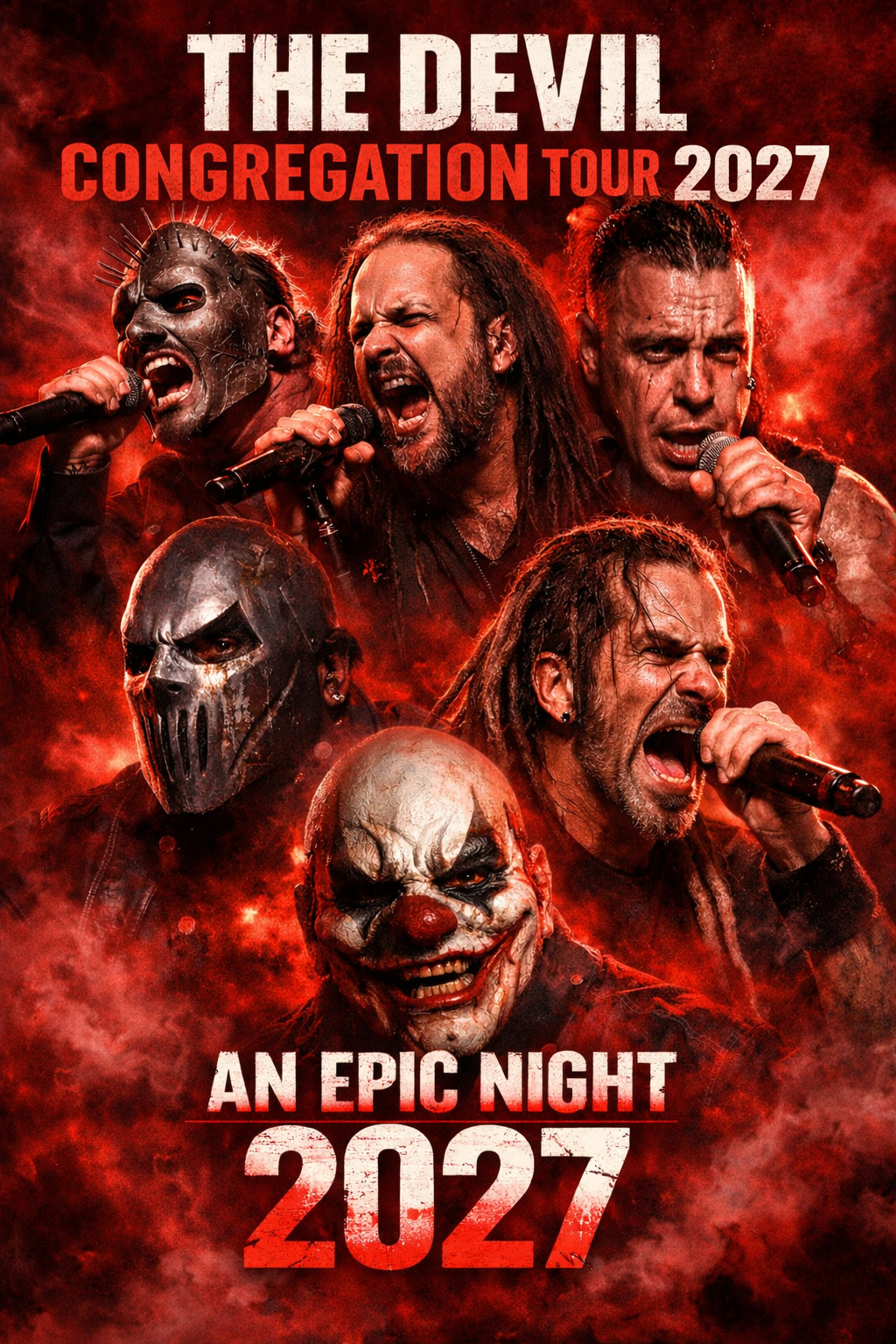 Four Titan: Slipknot,— Korn, —– lamb of God —– rammtein set to host the devils congregation tour 2027