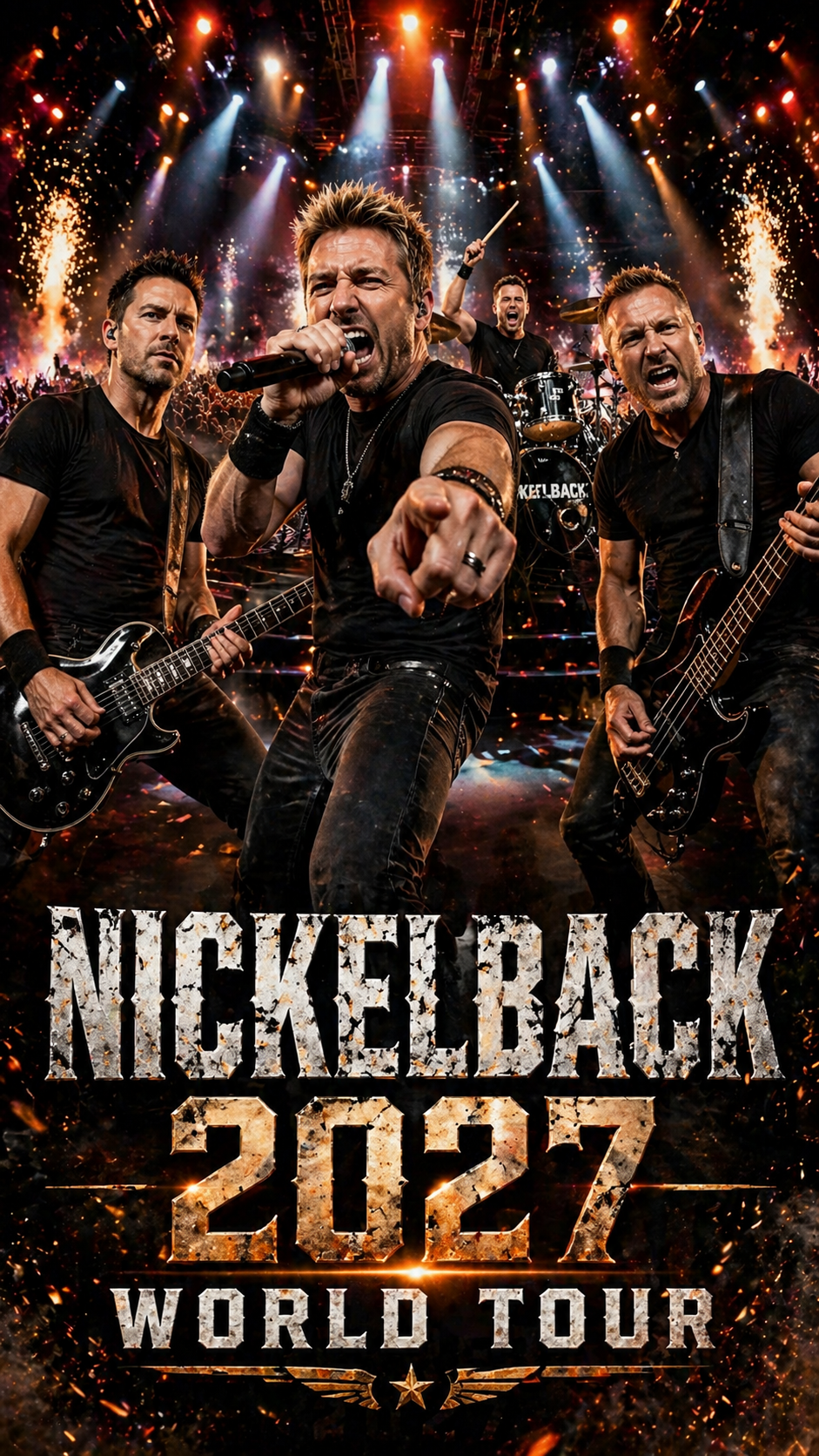 Rock Icons Are Back: Nickelback Officially Reveals Their Long-Awaited 2027 Tour.