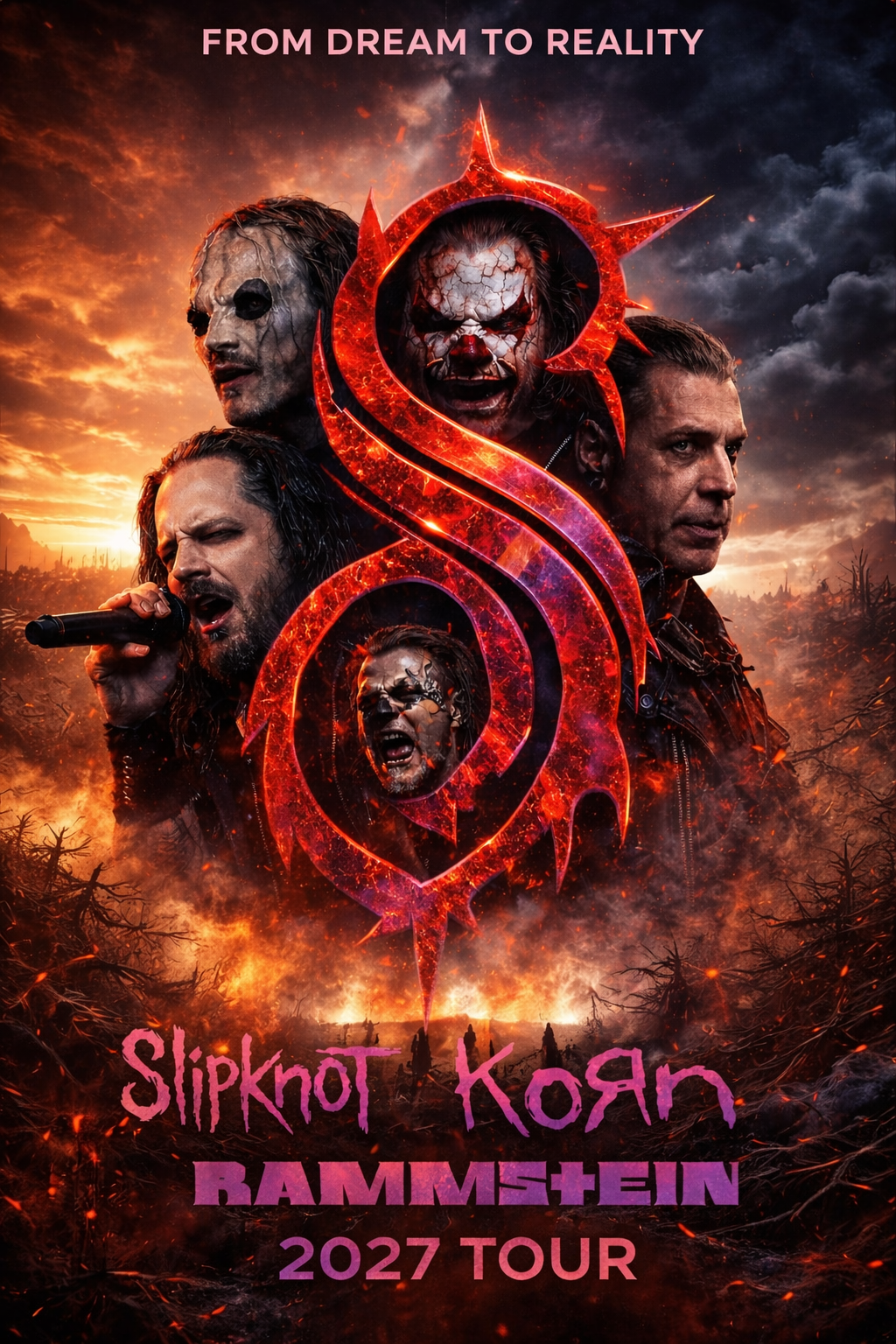 Metal Titans: Slipknot, Korn & Rammstein To Unleash Chaos in 2027, A Metal Super Tour Becomes Reality.