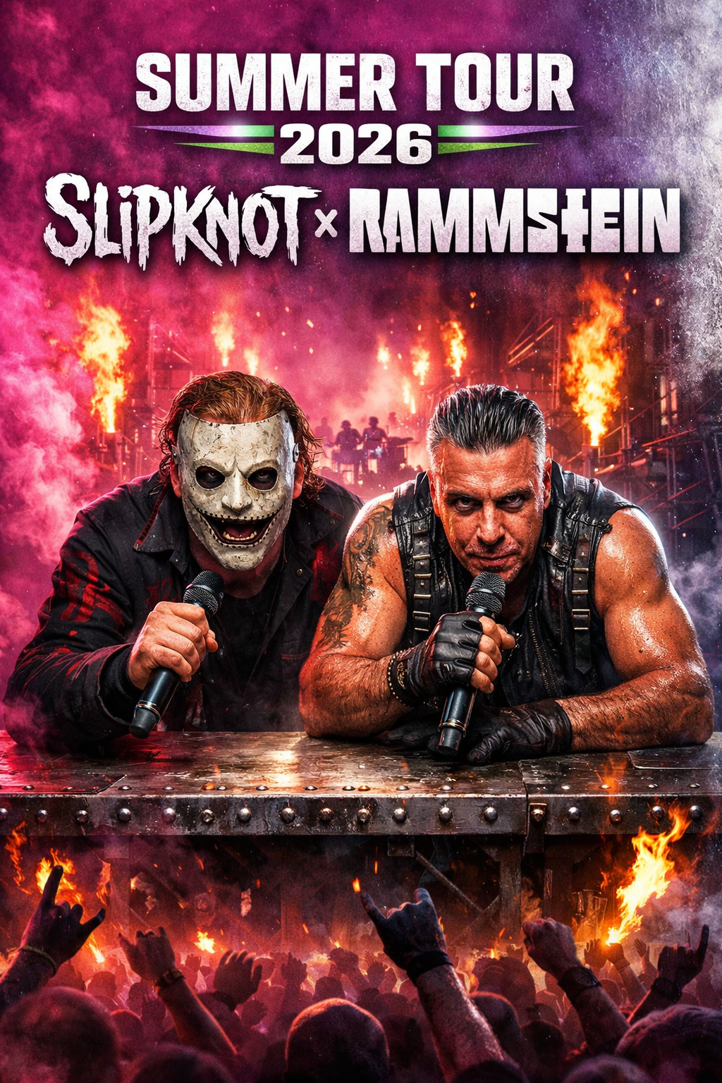 One Stage. Pure Destruction. Slipknot and Rammstein Unleash 2026 Summer Tour.