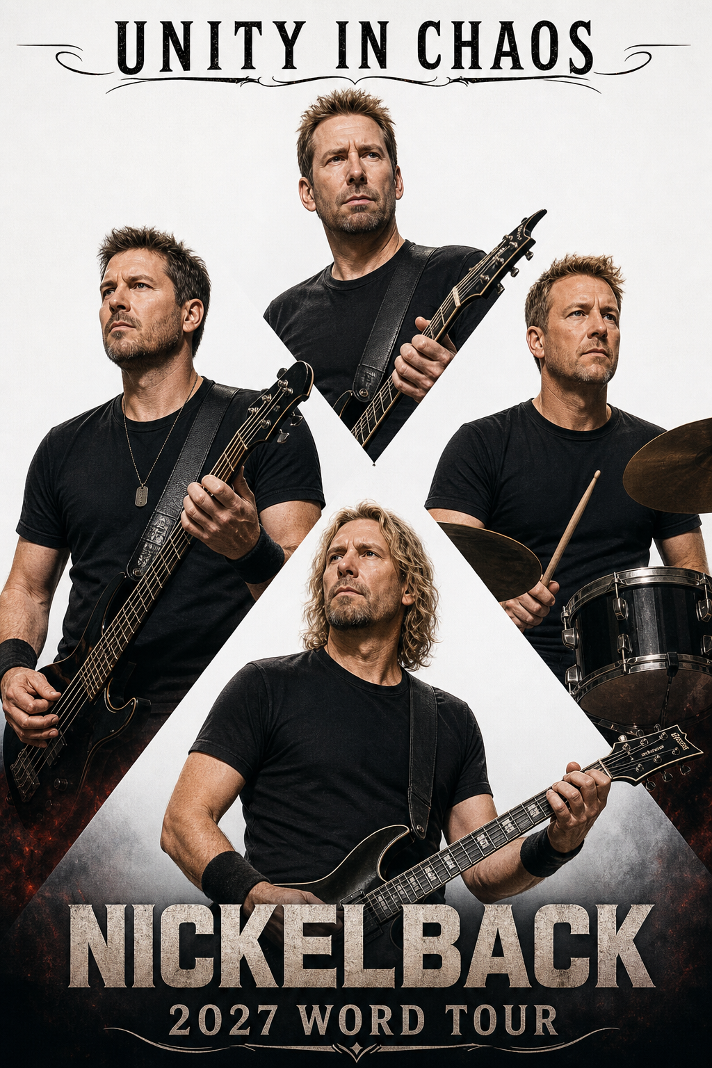 Nickelback Returns with Fire and Fury: “Unity in Chaos” Sets the Stage for the 2027 World Tour.