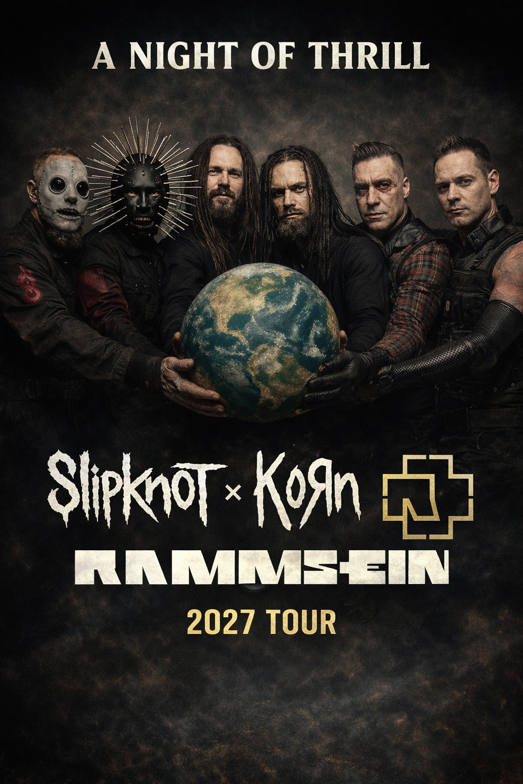 Slipknot x Korn x Rammstein: The Most Brutal Tour of the Decade 2027.