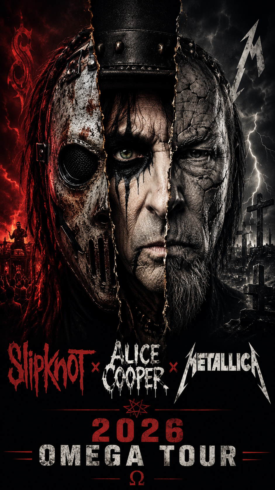 Shock Rock Meets Heavy Metal: Slipknot × Alice Cooper × Metallica Reveal 2027 Tour.