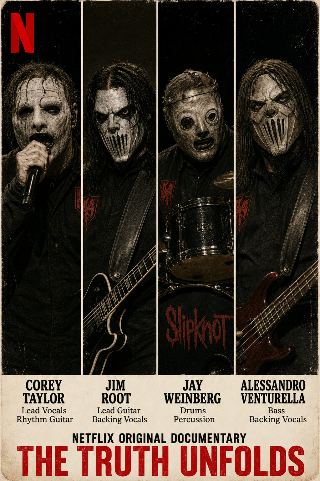 Behind the Masks: Netflix Unveils the First Explosive Trailer for Slipknot’s “The Truth Unfolds” Documentary.
