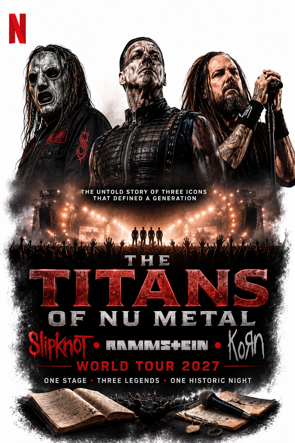 Nu Metal Icons Unite with 2 Legends: Slipknot, Rammstein & Korn Prepare for Explosive 2027 Tour.