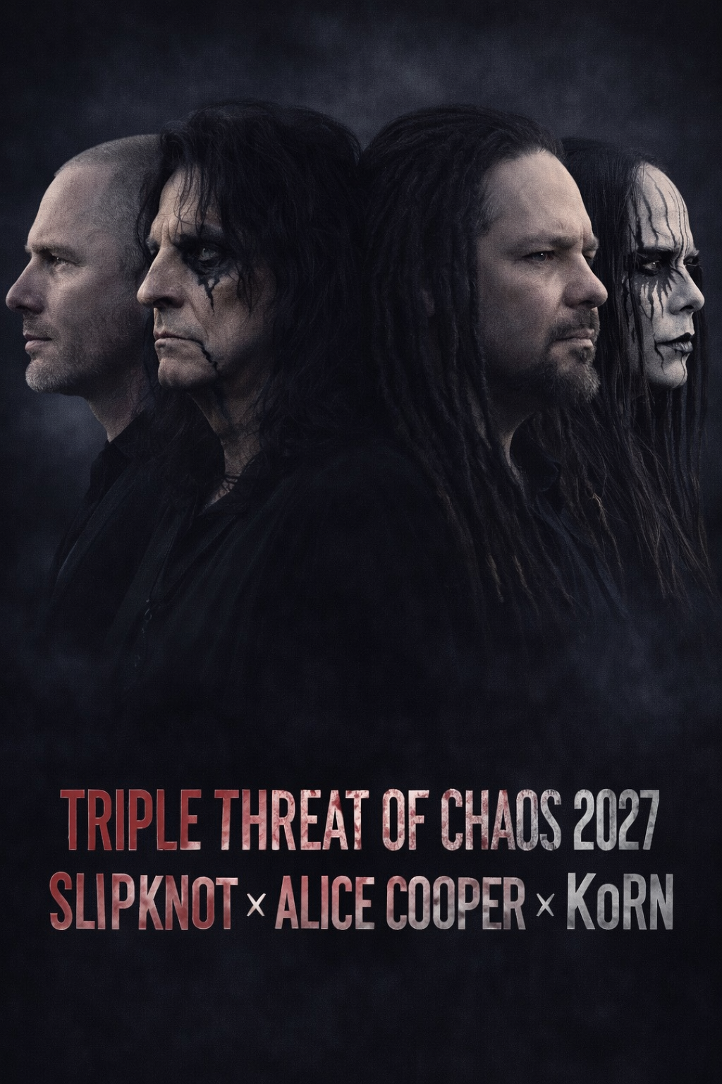 Chaos Unleashed: Slipknot, Korn and Alice Cooper Reveal Massive 2027 Co-Headlining Tour.
