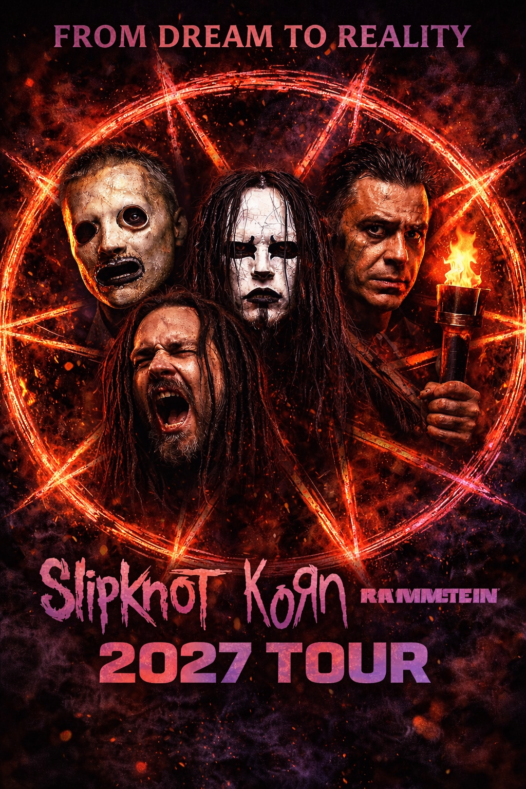 Slipknot, Korn & Rammstein Ignites the Globe with Official 2027 World Tour Announcement.