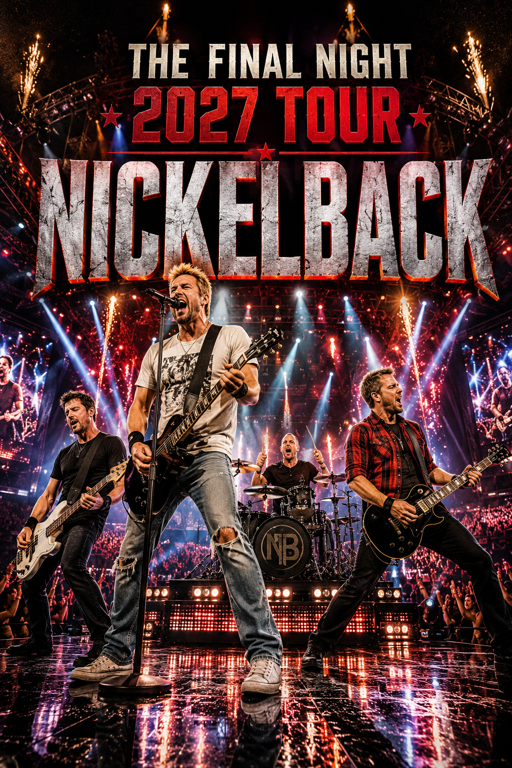 Nickelback Ignites Excitement with Official 2027 Return-to-Stage Tour Announcement.