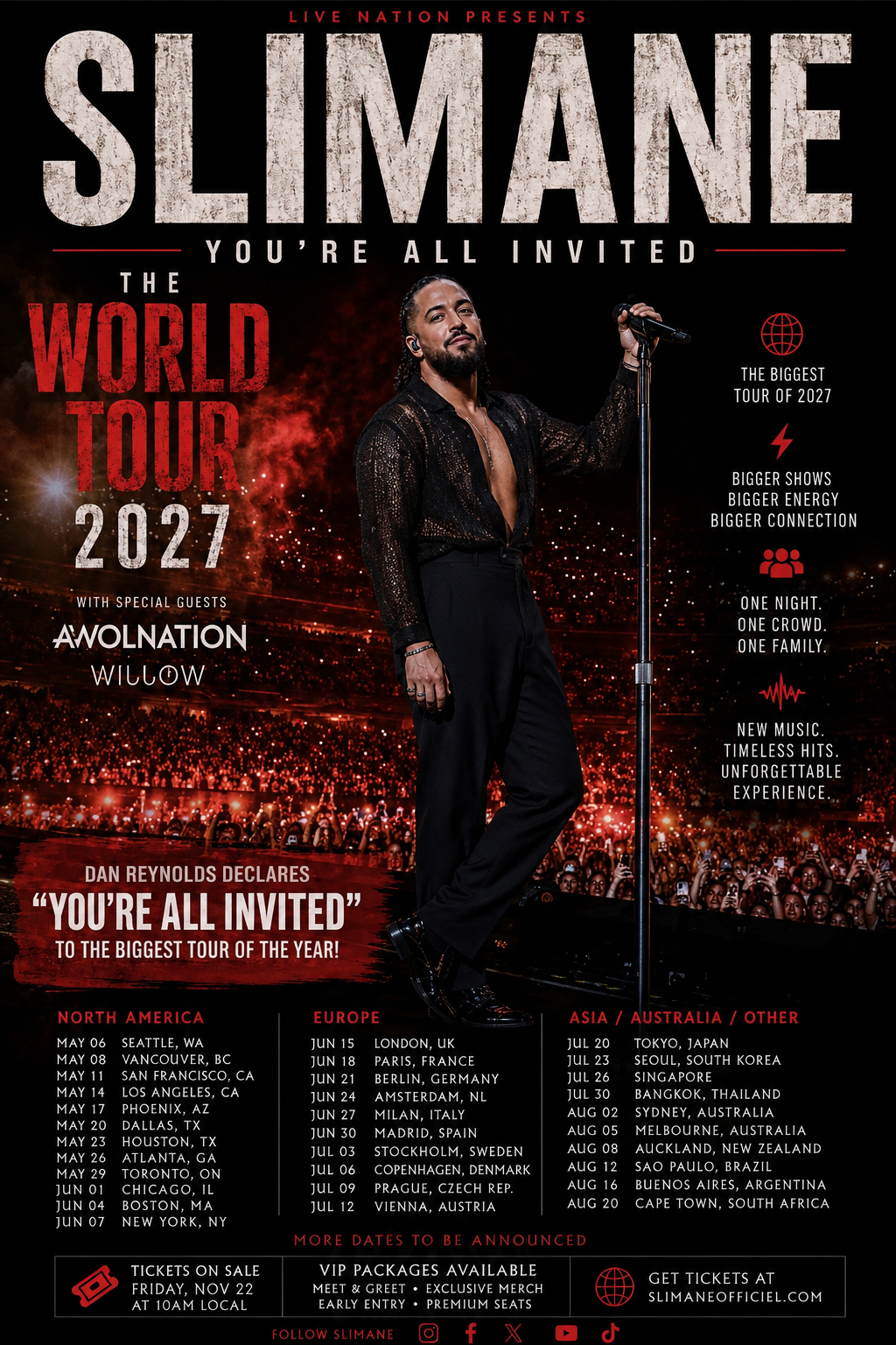 Believers Rejoice I’m Back” — Slimane New 2027 World Tour