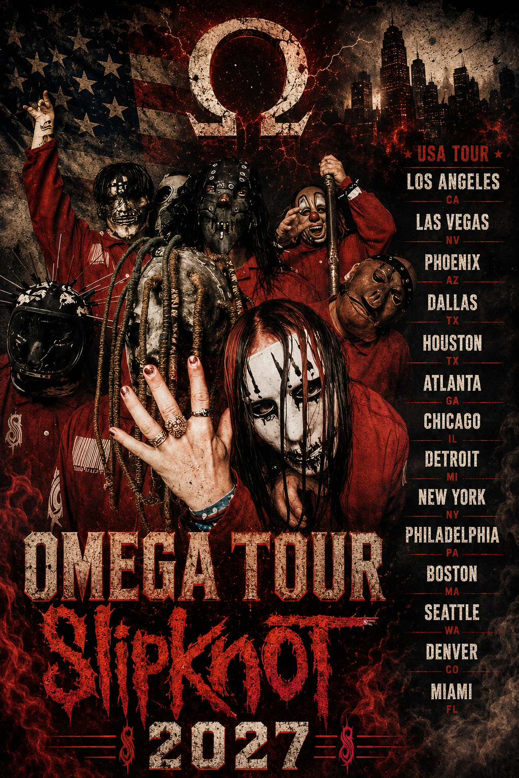 Slipknot Prepare for a Thunderous Return: 2027 Omega Tour Promises Unforgettable Nights.
